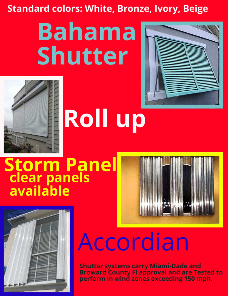 hurricane storm shutters flyer