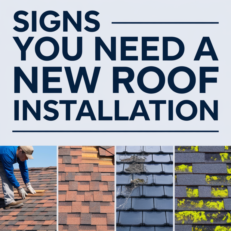 signs you need a new roof installation