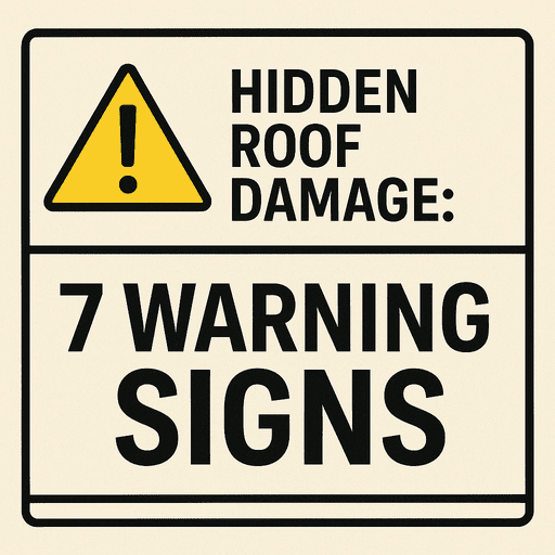 hidden roof damage 7 warning sigins