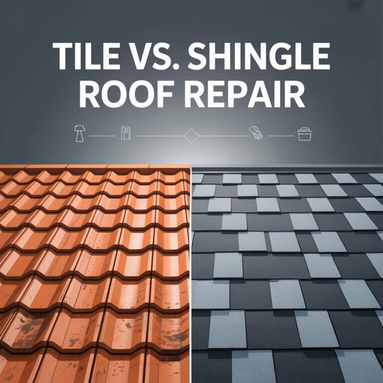 tile vs shingle roof repair